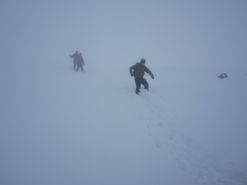 Making our way down..