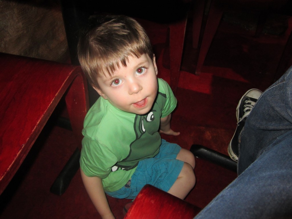Hiding from the dinosaurs!