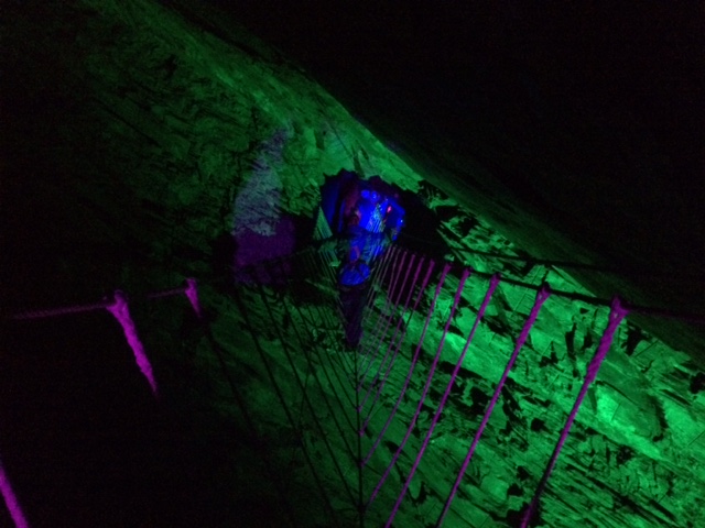 Zip World Caverns Rope Bridge