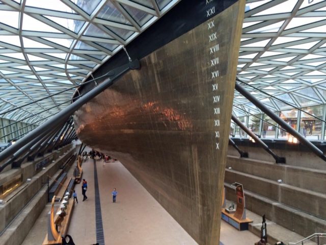 Cutty Sark from underneath